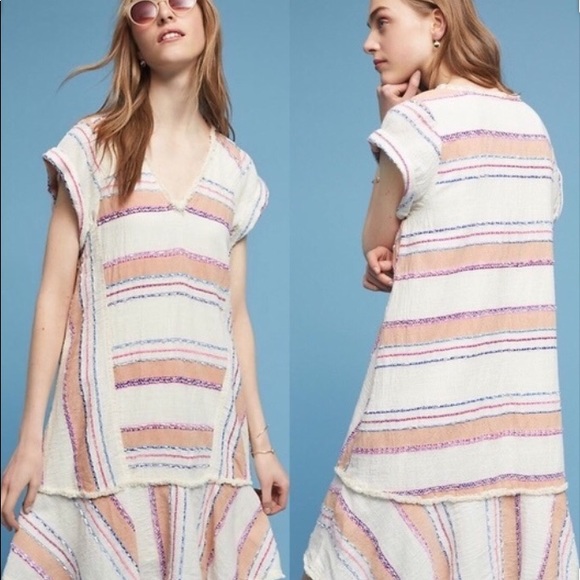 Anthropologie Dresses & Skirts - Anthropologie Elira Stripe Dress Holding Horses Sm